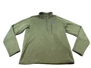 Patagonia Better Sweater 1/4 Zip Fleece Pullover Men’s M Green Outdoor Hiking